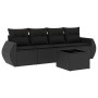 Set de muebles de jardín 5 pzas y cojines ratán sintético negro de , Conjuntos de jardín - Ref: Foro24-3253422, Precio: 335,7...
