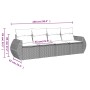 Set de sofás de jardín 4 pzas y cojines ratán sintético gris de , Conjuntos de jardín - Ref: Foro24-3253417, Precio: 279,66 €...