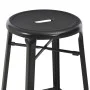 Taburetes de cocina 2 unidades de acero negro de vidaXL, Taburetes de cocina - Ref: Foro24-280077, Precio: 153,96 €, Descuent...
