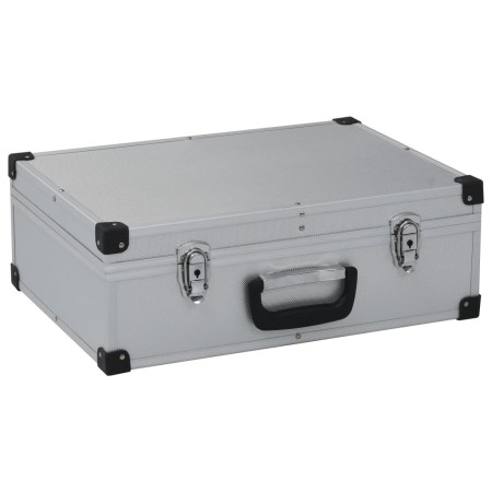 Maletín de herramientas aluminio plateado 46x33x16 cm de vidaXL, Cajas de herramientas - Ref: Foro24-91846, Precio: 74,16 €, ...