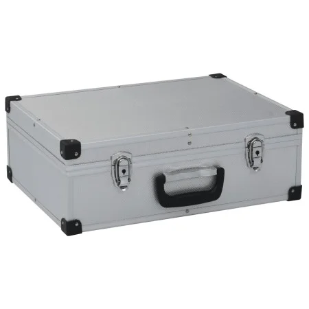 Silver aluminum tool case 46x33x16 cm by vidaXL, Toolboxes - Ref: Foro24-91846, Price: 72,43 €, Discount: %