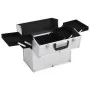 Estuche de maquillaje aluminio plateado 38x23x34 cm de vidaXL, Neceseres - Ref: Foro24-91832, Precio: 54,75 €, Descuento: %