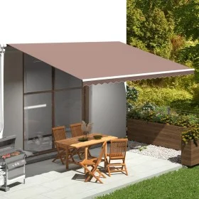 Replacement fabric for brown awning 5x3.5 m by , Awnings - Ref: Foro24-311982, Price: 88,48 €, Discount: %