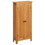 Armario de almacenaje de madera de roble maciza 50x22x110 cm de , Taquillas y armarios de almacenamiento - Ref: Foro24-329926...