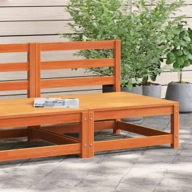 Gartensofa ohne Armlehnen, wachsbraunes Kiefernholz, 70 x 70 x 67 cm von , Modulare Sofas für den Außenbereich - Ref: Foro24-...