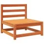 Garden sofas without armrests 3 units brown wood 70x70x67 cm by , Modular outdoor sofas - Ref: Foro24-837932, Price: 134,12 €...