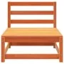 Garden sofas without armrests 3 units brown wood 70x70x67 cm by , Modular outdoor sofas - Ref: Foro24-837932, Price: 134,12 €...