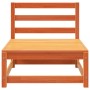 Sofás jardín sin reposabrazos 3 uds madera marrón 70x70x67 cm de , Sofás modulares de exterior - Ref: Foro24-837932, Precio: ...
