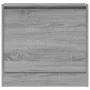 Zapatero de madera de ingeniería gris Sonoma 60x21x57 cm de , Zapateros y organizadores de calzado - Ref: Foro24-839887, Prec...