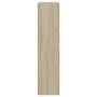 Zapatero de madera de ingeniería roble Sonoma 60x21x87,5 cm de , Zapateros y organizadores de calzado - Ref: Foro24-839891, P...