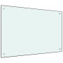 Protección salpicaduras cocina vidrio templado blanco 90x60 cm de vidaXL, Herramientas y utensilios de cocina - Ref: Foro24-2...