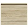 Zapatero de madera de ingeniería roble Sonoma 80x34x63 cm de , Zapateros y organizadores de calzado - Ref: Foro24-839961, Pre...