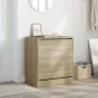 Zapatero de madera de ingeniería roble Sonoma 60x42x69 cm de , Zapateros y organizadores de calzado - Ref: Foro24-839982, Pre...