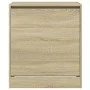 Zapatero de madera de ingeniería roble Sonoma 60x42x69 cm de , Zapateros y organizadores de calzado - Ref: Foro24-839982, Pre...