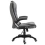 Silla de oficina de cuero sintético gris antracita de vidaXL, Sillas de oficina - Ref: Foro24-20233, Precio: 223,57 €, Descue...