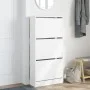Zapatero de madera de ingeniería blanco 60x21x125,5 cm de , Zapateros y organizadores de calzado - Ref: Foro24-839896, Precio...