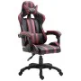 Silla de gaming de cuero sintético color vino tinto de vidaXL, Sillones para videojuegos - Ref: Foro24-20215, Precio: 151,31 ...