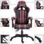 Silla de gaming de cuero sintético color vino tinto de vidaXL, Sillones para videojuegos - Ref: Foro24-20215, Precio: 153,14 ...