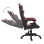 Silla de gaming de cuero sintético color vino tinto de vidaXL, Sillones para videojuegos - Ref: Foro24-20215, Precio: 153,14 ...