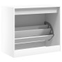 Zapatero de madera de ingeniería blanco 80x42x69 cm de , Zapateros y organizadores de calzado - Ref: Foro24-840001, Precio: 5...