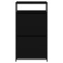 Zapatero de madera de ingeniería negro 60x34x112 cm de , Zapateros y organizadores de calzado - Ref: Foro24-840029, Precio: 9...