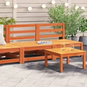 Sofás jardín sin reposabrazos 2 uds madera marrón 70x70x67 cm by , Modular outdoor sofas - Ref: Foro24-837925, Price: 104,42 ...