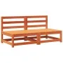 Sofás jardín sin reposabrazos 2 uds madera marrón 70x70x67 cm de , Sofás modulares de exterior - Ref: Foro24-837925, Precio: ...