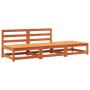 Sofá jardín sin reposabrazos con reposapiés madera pino marrón de , Sofás modulares de exterior - Ref: Foro24-837967, Precio:...