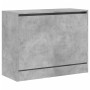 Zapatero de madera de ingeniería gris hormigón 80x34x63 cm de , Zapateros y organizadores de calzado - Ref: Foro24-839962, Pr...