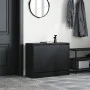 Zapatero de madera de ingeniería negro 80x34x63 cm de , Zapateros y organizadores de calzado - Ref: Foro24-839960, Precio: 59...