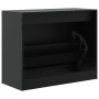 Zapatero de madera de ingeniería negro 80x34x63 cm de , Zapateros y organizadores de calzado - Ref: Foro24-839960, Precio: 59...