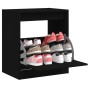 Zapatero de madera de ingeniería negro 60x42x69 cm de , Zapateros y organizadores de calzado - Ref: Foro24-839981, Precio: 59...