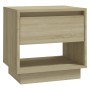 Mesitas de noche 2 uds contrachapada roble Sonoma 45x34x44 cm de vidaXL, Mesitas de noche - Ref: Foro24-809519, Precio: 71,77...