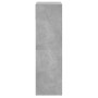 Zapatero de madera de ingeniería gris hormigón 60x34x116 cm de , Zapateros y organizadores de calzado - Ref: Foro24-840018, P...