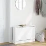Zapatero de madera de ingeniería blanco 80x21x57 cm de , Zapateros y organizadores de calzado - Ref: Foro24-839910, Precio: 6...