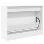 Zapatero de madera de ingeniería blanco 80x21x57 cm de , Zapateros y organizadores de calzado - Ref: Foro24-839910, Precio: 6...