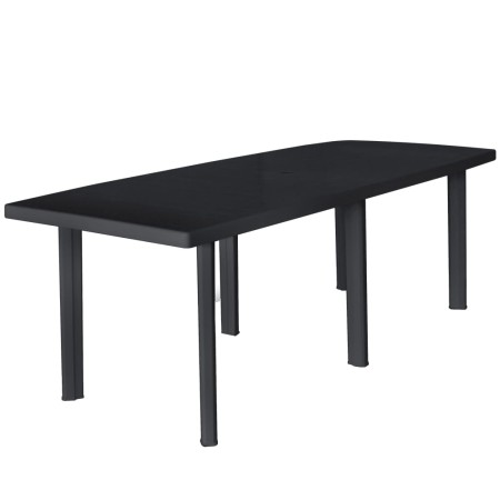 Mesa de jardín de plástico gris antracita 216x90x72 cm de vidaXL, Mesas de jardín - Ref: Foro24-45597, Precio: 141,05 €, Desc...