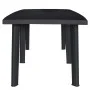 Mesa de jardín de plástico gris antracita 216x90x72 cm de vidaXL, Mesas de jardín - Ref: Foro24-45597, Precio: 166,16 €, Desc...