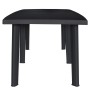 Mesa de jardín de plástico gris antracita 216x90x72 cm de vidaXL, Mesas de jardín - Ref: Foro24-45597, Precio: 141,05 €, Desc...