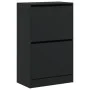 Zapatero de madera de ingeniería negro 60x34x96,5 cm de , Zapateros y organizadores de calzado - Ref: Foro24-839946, Precio: ...