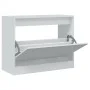 Zapatero de madera de ingeniería blanco 80x34x63 cm de , Zapateros y organizadores de calzado - Ref: Foro24-839959, Precio: 5...