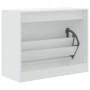 Zapatero de madera de ingeniería blanco 80x34x63 cm de , Zapateros y organizadores de calzado - Ref: Foro24-839959, Precio: 5...
