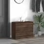 Zapatero de madera de ingeniería marrón roble 80x34x63 cm de , Zapateros y organizadores de calzado - Ref: Foro24-839965, Pre...