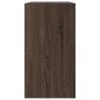 Zapatero de madera de ingeniería marrón roble 80x34x63 cm de , Zapateros y organizadores de calzado - Ref: Foro24-839965, Pre...