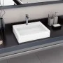 Lavabo 60x38x11 cm resina mineral/mármol blanco de vidaXL, Lavabos - Ref: Foro24-144064, Precio: 164,67 €, Descuento: %