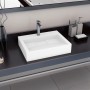 Lavabo 60x38x11 cm resina mineral/mármol blanco de vidaXL, Lavabos - Ref: Foro24-144064, Precio: 148,61 €, Descuento: %