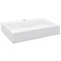 Lavabo 60x38x11 cm resina mineral/mármol blanco de vidaXL, Lavabos - Ref: Foro24-144064, Precio: 148,61 €, Descuento: %