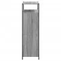 Zapatero de madera de ingeniería gris Sonoma 75x34x112 cm de , Zapateros y organizadores de calzado - Ref: Foro24-840037, Pre...
