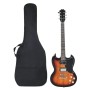 Guitarra eléctrica principiantes con funda marrón negro 4/4 39" de , Guitarras - Ref: Foro24-70188, Precio: 175,30 €, Descuen...