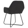 Sillas de comedor 2 unidades tela negro de vidaXL, Sillas de comedor - Ref: Foro24-249813, Precio: 161,26 €, Descuento: %